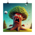 Funny Golf Tree Poster — Matte Vertical Wall Art