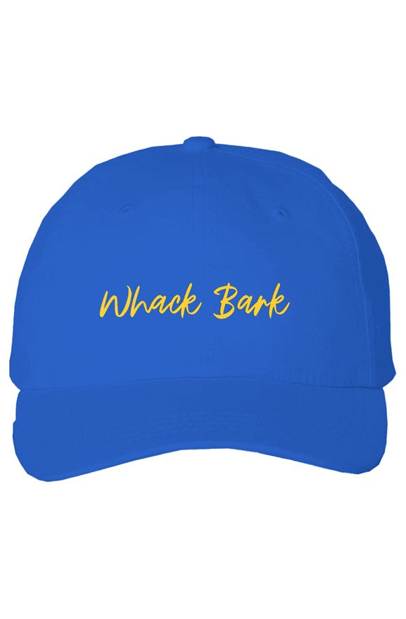 Whack Bark Golf Cap - royal &amp;amp; yellow