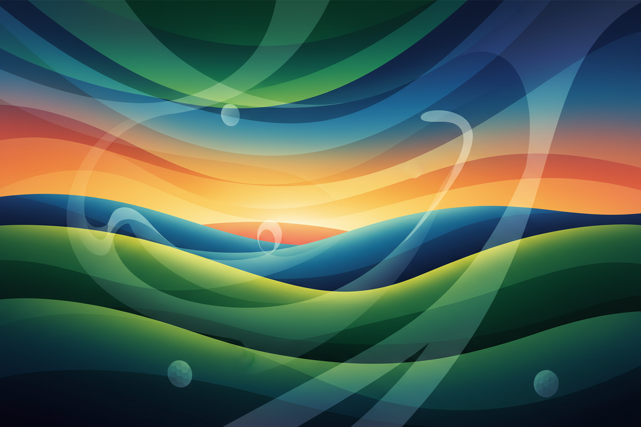 Vibrant abstract golf background